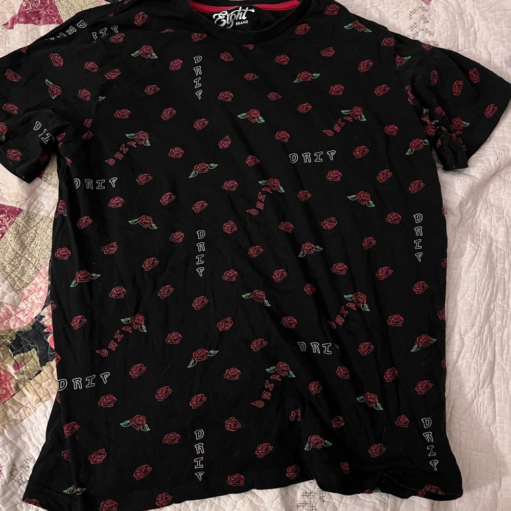Eighty eight rose “drip” shirt XL